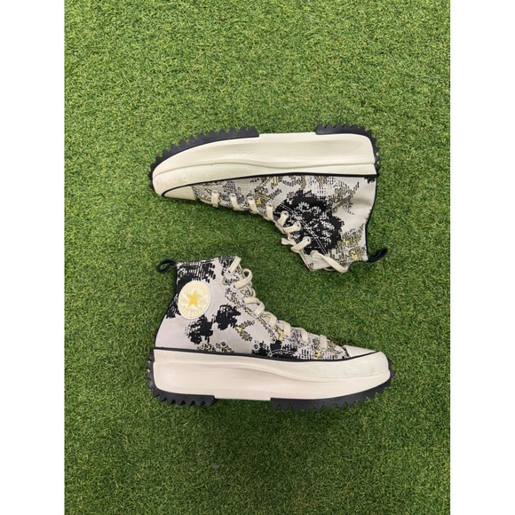 Converse Shoes - Converse Run Star Hike High Top Digital Graphic Platform Sneakers Cream Black 9
